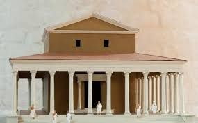 Maquette Romeinse tempel